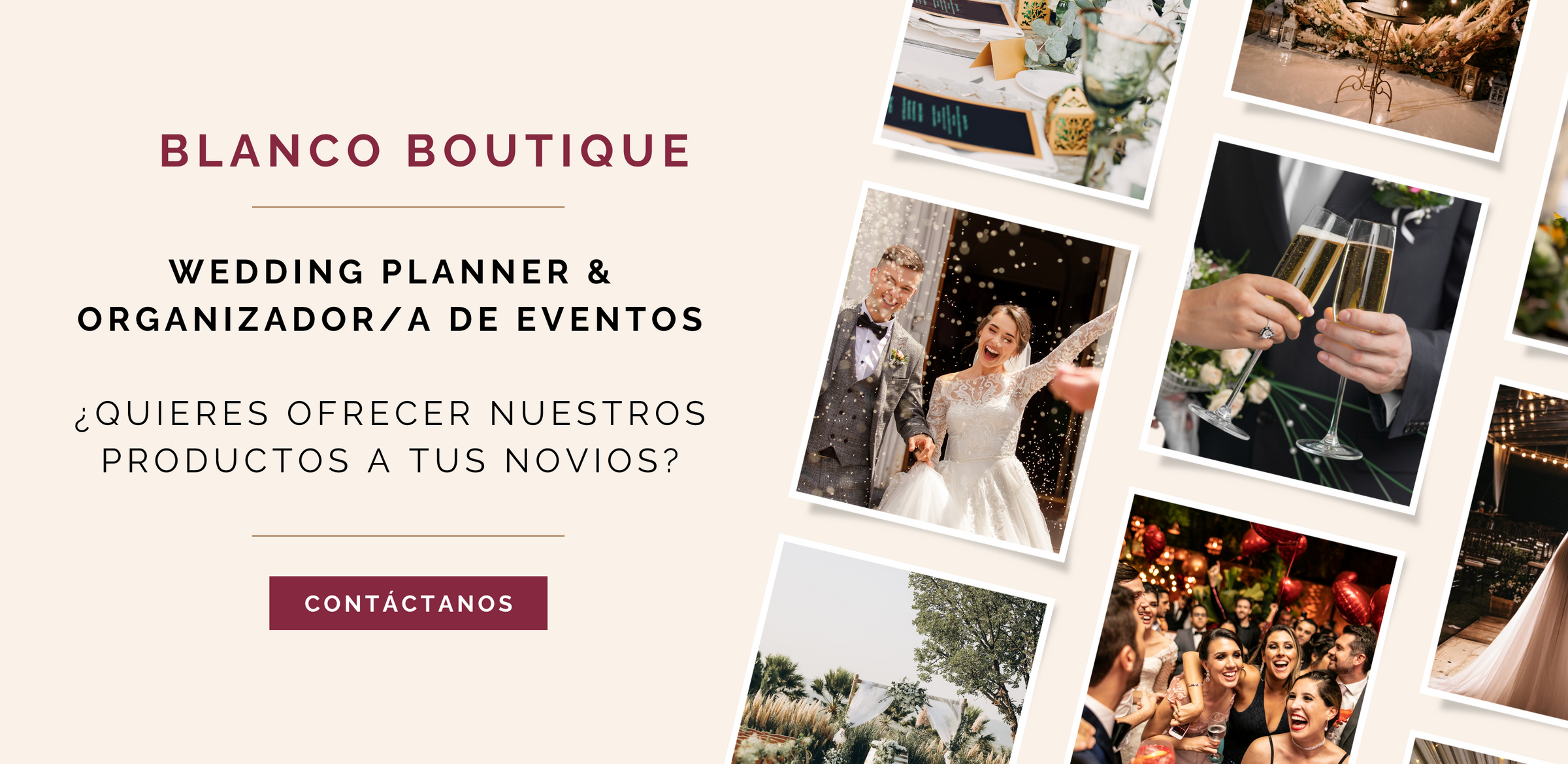 SERVICIO PARA WEDDING PLANNERS - BLANCO BOUTIQUE